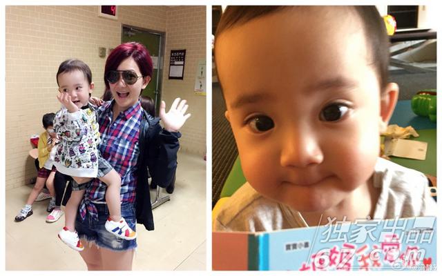 大眼仔!梁静茹儿子撞脸小咘咘 赵薇韩寒美貌闺女PK