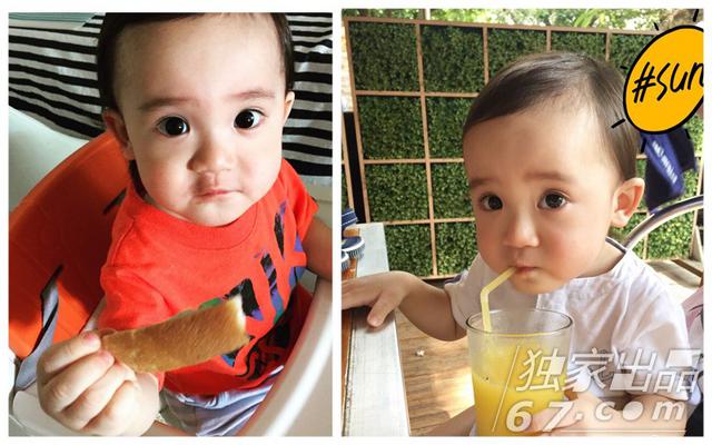 大眼仔!梁静茹儿子撞脸小咘咘 赵薇韩寒美貌闺女PK