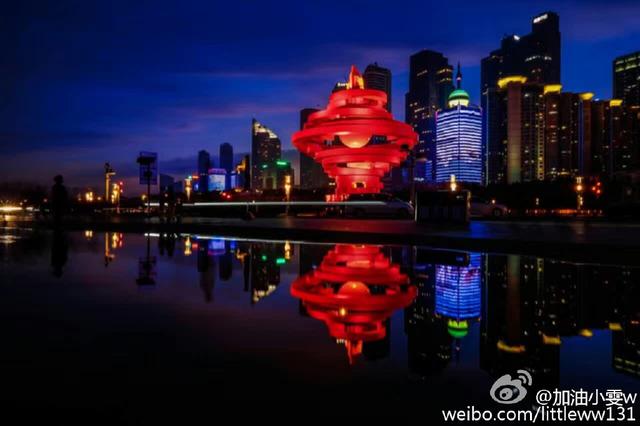 组图:如梦似幻!雨后青岛连倒影都美得不可思议