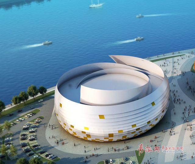 高清:东方影都大剧院封顶 碧海银螺造型显现 高清:东方影都大剧院封顶 碧海银螺造型显现