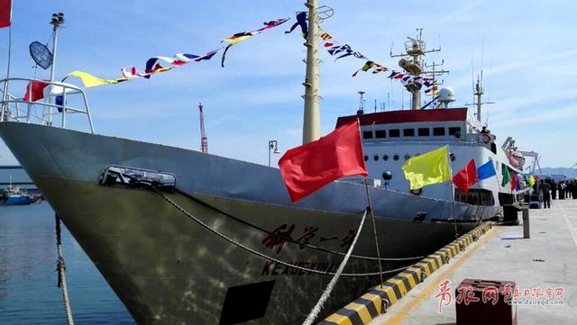 科学一号海洋科考船退役 将无偿捐给青岛(图)