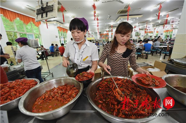 高校毕业季开龙虾美食节 毕业生不想离开了