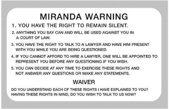 根据维基百科解释，米兰达警告也称“米兰达权利”（Miranda Rights），即犯罪嫌疑人、被告人在被讯问时，有保持沉默和拒绝回答的权利。米兰达警告的产生源于1963年亚利桑那州女子米兰达被凤凰城警察逮捕事件。