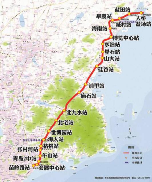 青岛地铁16号线线路图图片