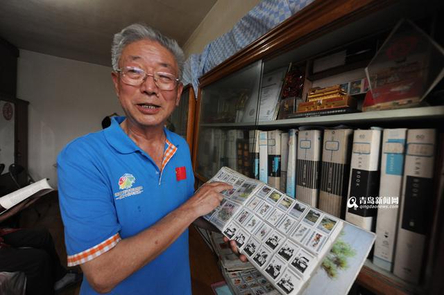 青岛达人热衷火花收藏 清末的舞龙火花他都有