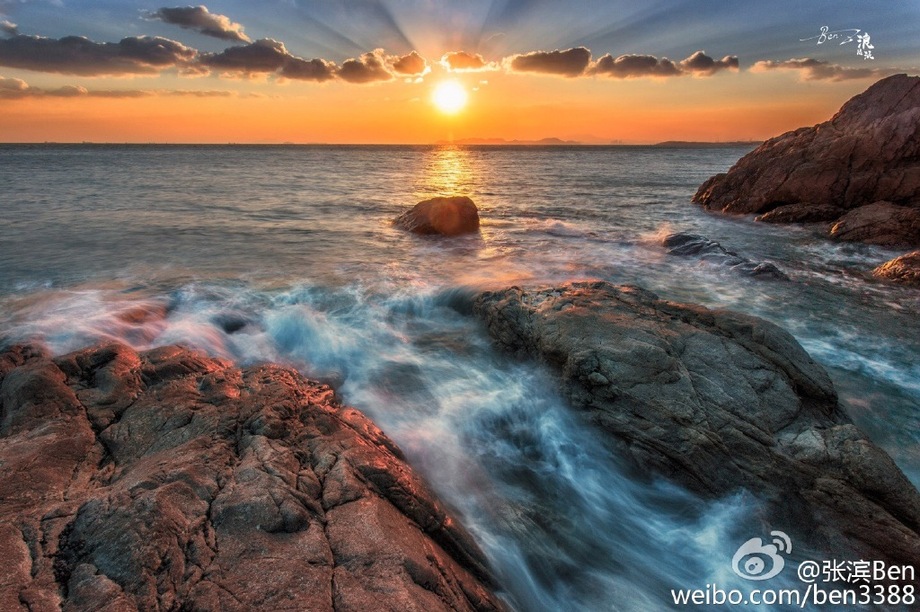 高清：慢速快门下的青岛海景 壮美缥缈犹如仙境