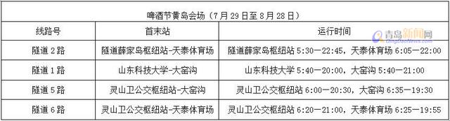 坐公交车去啤酒节 3个会场线路运行明细出炉