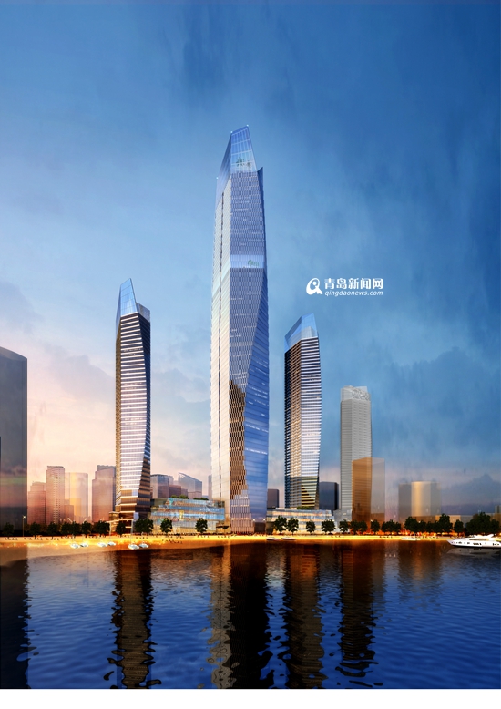 青岛第一高楼开始主体建设 2020年纳客