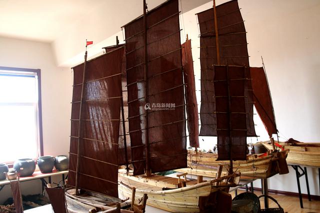 红岛渔民手工造古船模型：给多少钱都不卖(图)