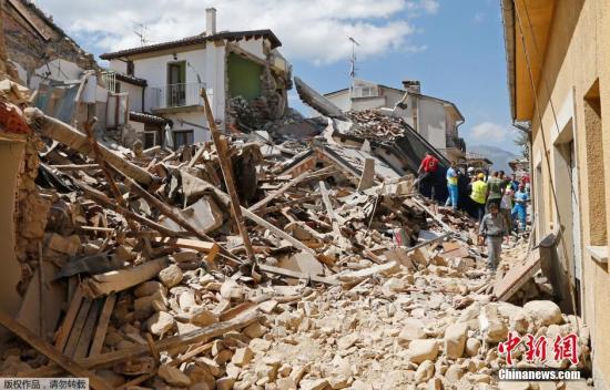 意大利强震已致至少159人遇难 数字或继续上升  