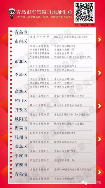 市南车管所月底搬迁 附青岛车管窗口地址汇总