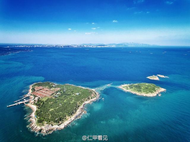 高清：航拍绝美竹岔岛 小渔岛变身滨海金银岛