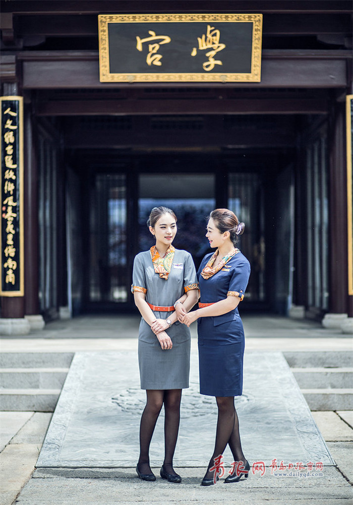 高清：青航空姐穿越时空 带你悦览即墨古城