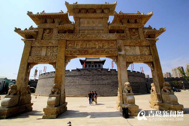 即墨古城重现18座牌坊