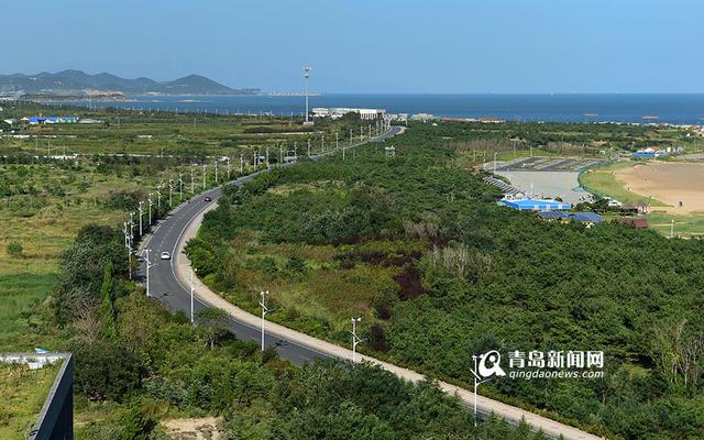 高清:俯拍初秋的连三岛路 水清沙白天蓝蓝 高清:俯拍初秋的连三岛路 水清沙白天蓝蓝