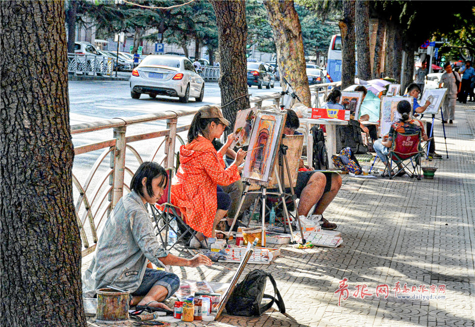 城会玩！当青岛特色建筑与水彩画相遇 画风太奇妙