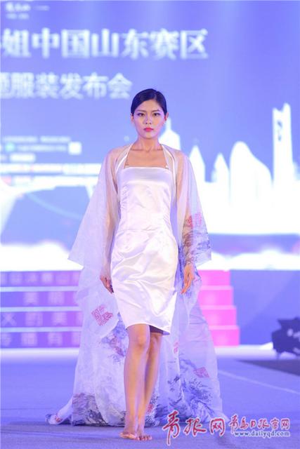 水墨加身 世界小姐山东赛区选手演绎浓郁中国风