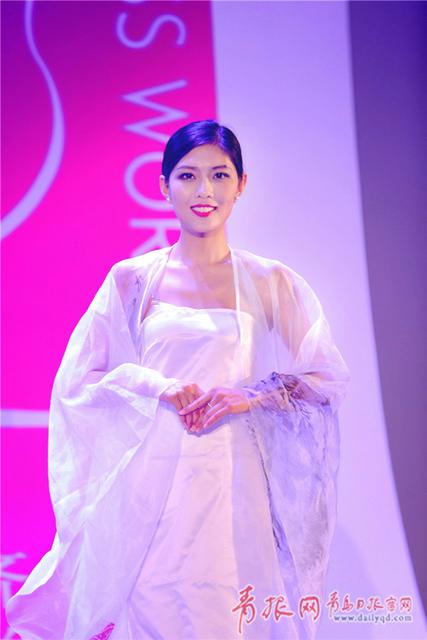 水墨加身 世界小姐山东赛区选手演绎浓郁中国风
