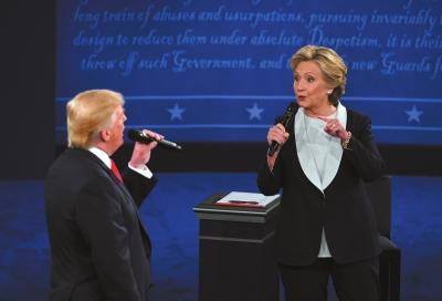 美国大选二辩关注性与谎言 美媒叹民主碎一地