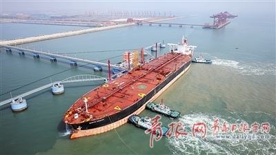 董家口港原油码头新罐区投用 总罐容246万立方 