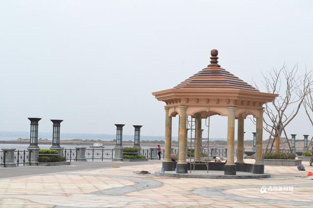 高清：实拍胶州湾绿道 两层堤坝让你看爽海景