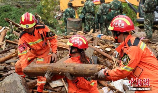 浙江山体滑坡现场再救出1人 遇难人数升至26人