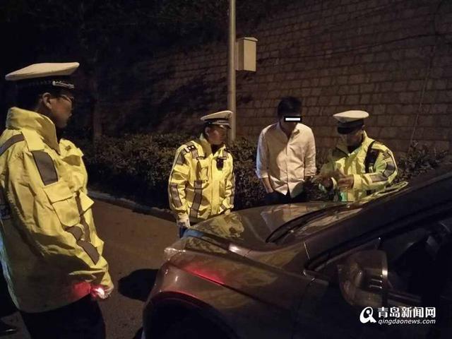 岛曝光20名酒司机 宝马司机醉驾欲倒车逃逸