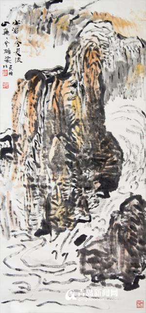 组图:纪念梁天柱诞辰百年 百余幅珍贵画作亮相