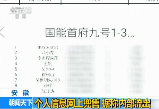 两三万户业主个人信息800块售卖 内部人泄露？