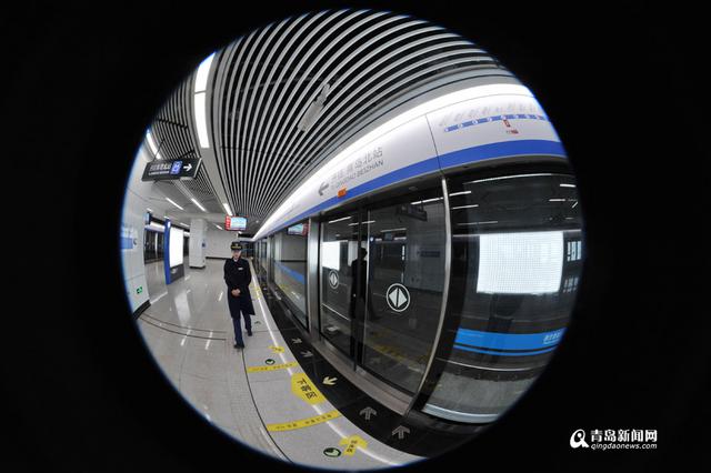 试乘地铁全景看 五四广场到李村仅25分钟