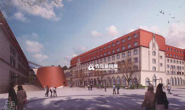 高清:市民健身中心和青岛中学主体全封顶