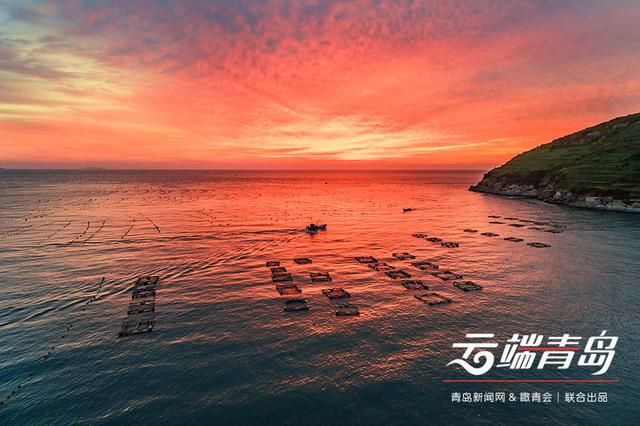 【云端青岛】百米高空看日出 云霞璀璨美如画