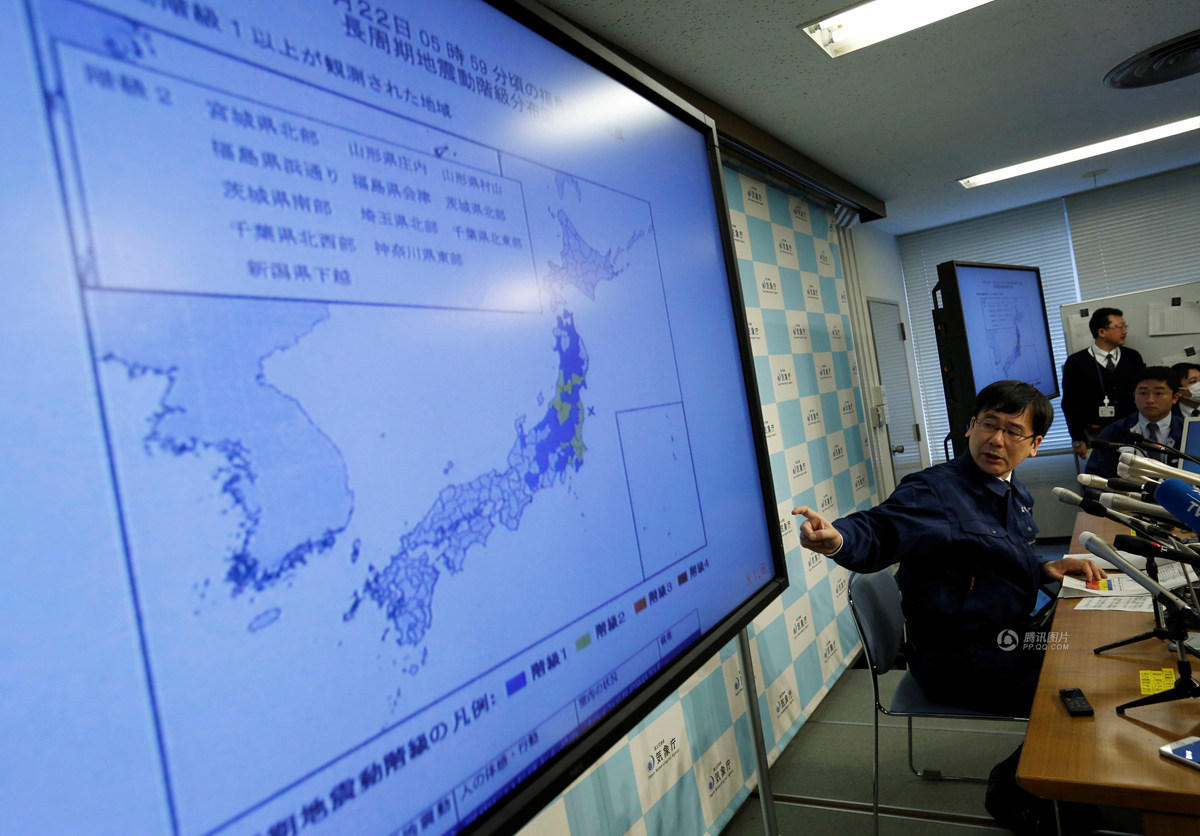 日本福岛7.4级地震：引发海啸 部分核设施停运