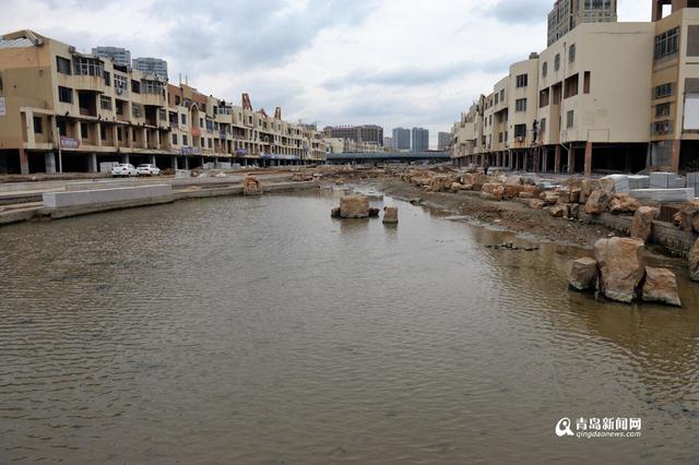 高清:探访李村大集旧址 脏乱河底要变景观带