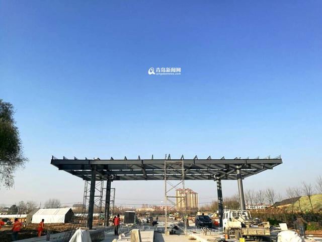 胶州湾高速改扩胶州收费站 12月底通车
