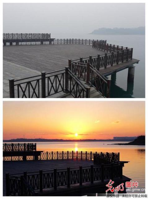 唐岛湾大雾晴天颜值反差大