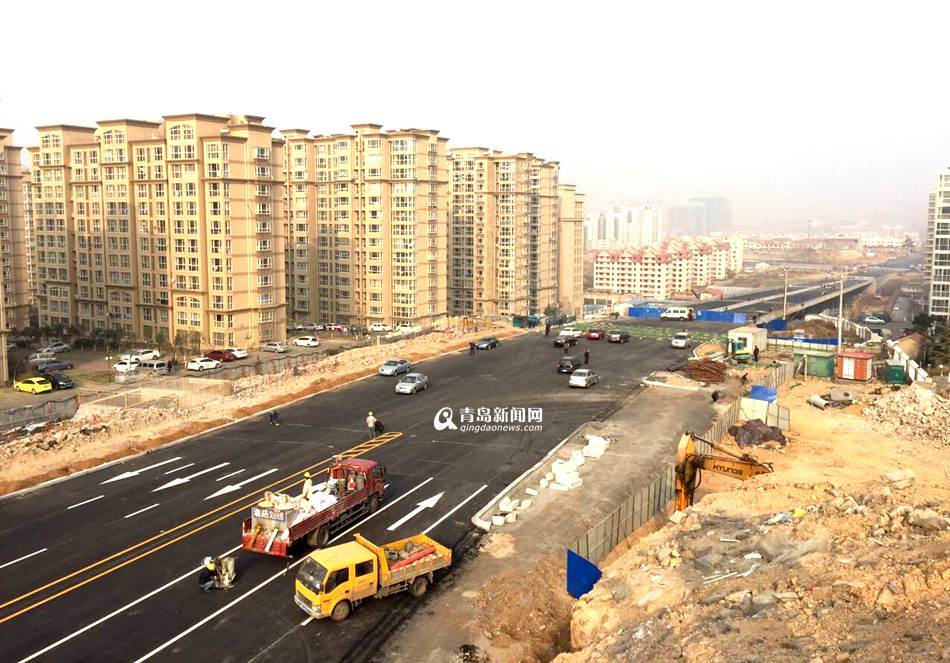 深圳路李沧段完工 双向六车道本月底通车