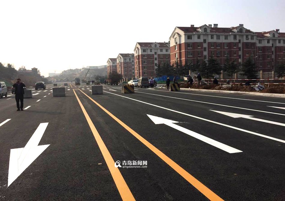 深圳路李沧段完工 双向六车道本月底通车