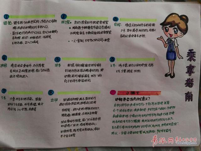 萌萌哒！青岛地铁员工手绘地铁乘车指南