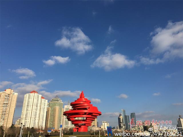 组图：久霾见蓝天，我大青岛的颜值又回来了！