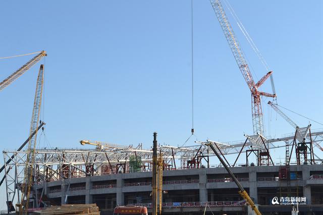 探访青岛市民健身中心 计划2018年9月竣工