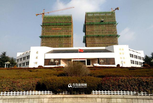 青岛大学科研中心主体封顶 2018年建成
