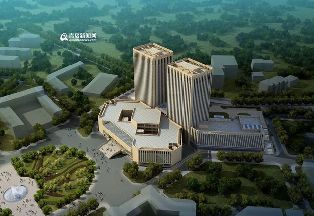 青岛大学科研中心主体封顶 2018年建成