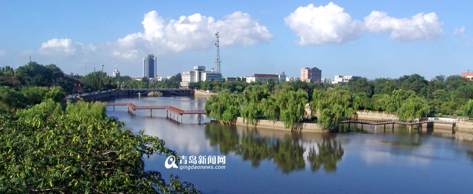 青岛河道治理显成效 水质改善一步一景