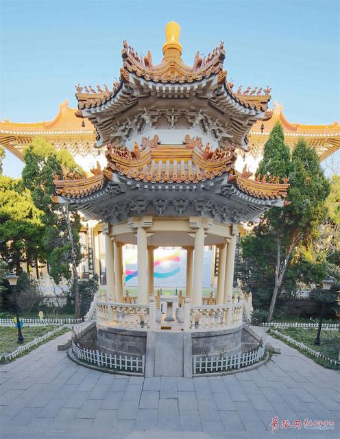 航拍青岛美术馆 悦览清风雅韵