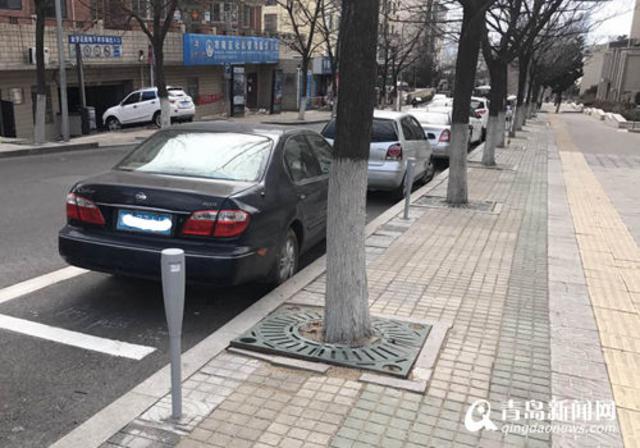 青岛路边出现停车神器 检测车位还能收费(图)