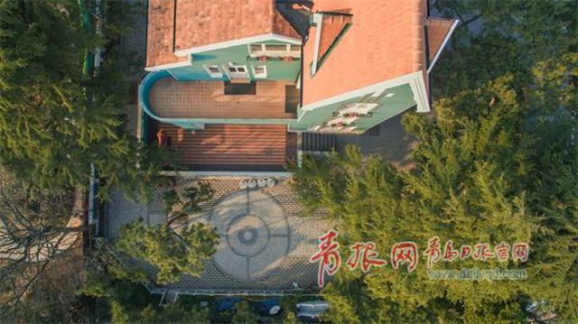 航拍青岛公主楼