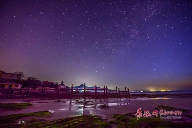 实拍仰口会场村断桥绝美星轨