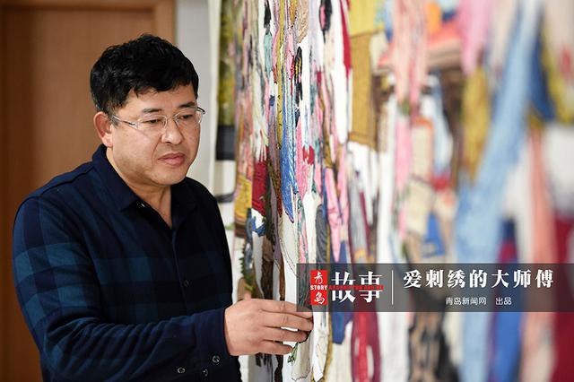 【青岛故事】爱刺绣的大师傅 未完作品值60万