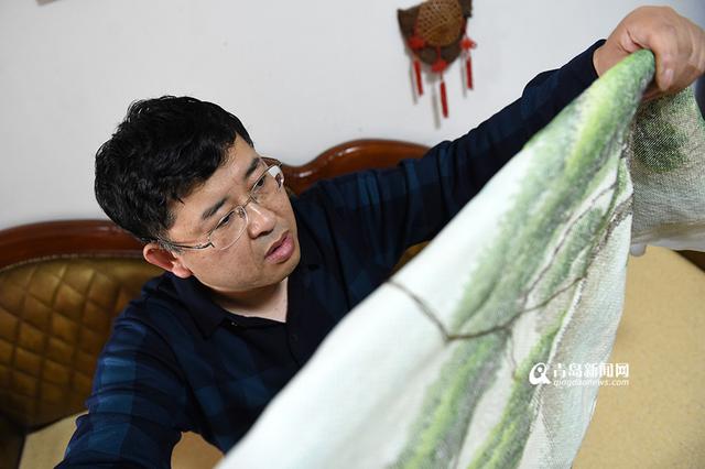 【青岛故事】爱刺绣的大师傅 未完作品值60万